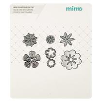 Faca de Corte Mimo Embossing - Flores Variadas - 7 Pç Faca de Corte Mimo Embossing - Flores Variadas - 7 Pç