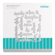 Faca de Corte Mimo Embossing - Palavras 1 - 18 Pç