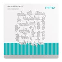 Faca de Corte Mimo Embossing - Palavras 2 - 23 Pç