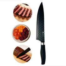 Faca De Cozinha All Black Cabo Soft Touch Tavolo Diamond Design Ergonômico Resistente