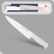 Faca De Cozinha Carne 8 Corte Master Inox Mundial Cabo Branco