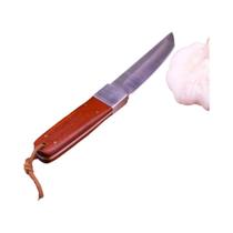 Faca De Cozinha Com Cabo De Madeira Marrom, Faca Afiada Para Cortar Frutas E Carnes