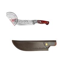 Faca De Cozinha Em Aço Inoxidável Para Chef, Cutelo De Açougueiro Com Cabo De Madeira Para Carne De