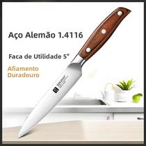 Faca De Cozinha Multifuncional De Aço Composto De 3 Camadas De 5 Polegadas, Faca Afiada Para Cortar Faca De Cozinha Multifuncional De Aço Composto De 3 Camadas De 5 Polegadas, Faca Afiada Para Cortar