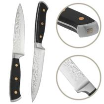Faca de Cozinha Multiuso Inox 5" Martelada Linha Masterchef Isa Scherer Original Faca de Cozinha Multiuso Inox 5" Martelada Linha Masterchef Isa Scherer Original