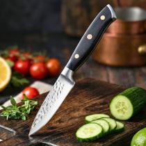 Faca de Cozinha para Legumes e Frutas 3.5 Aço Inox e Madeira Pakka Linha Isa Scherer Original Faca de Cozinha para Legumes e Frutas 3.5 Aço Inox e Madeira Pakka Linha Isa Scherer Original