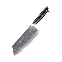 Faca De Cozinha Profissional De Aço Damasco De 7,5 Polegadas, Facão Afiado Para Carne, Peixe E