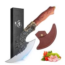 Faca de cutelo ROCOCO Viking Butcher Faca para cortar carne e desossar Faca de cutelo ROCOCO Viking Butcher Faca para cortar carne e desossar