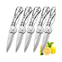 Faca De Descascar Frutas Em Aço Inoxidável Com Cabo Antiderrapante, Faca Dobrável Para Utensílios De