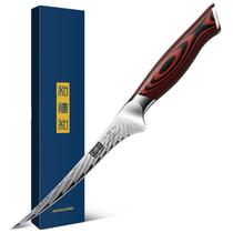 Faca de filete HOSHANHO Damascus Steel 18 cm com alça G10 Faca de filete HOSHANHO Damascus Steel 18 cm com alça G10