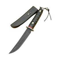 Faca De Fruta Multiuso De Aço Damasco Forjada À Mão Estilo Japonês De Alta Dureza Para Acampamento