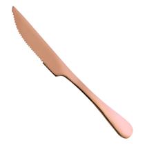 Faca De Inox 24cm Bronze Avulsa Para Cozinha Churrasco Cortar Carne Legumes Por Mesa Faca De Inox 24cm Bronze Avulsa Para Cozinha Churrasco Cortar Carne Legumes Por Mesa