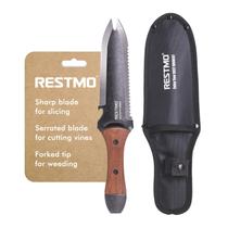 Faca de jardim Hori Hori Restmo Professional em Aço Inoxidável