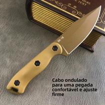 Faca De Lâmina Fixa Com Cabo De Fibra De Nylon Alta Dureza Multiuso Para Camping BK18 Lâmina D2