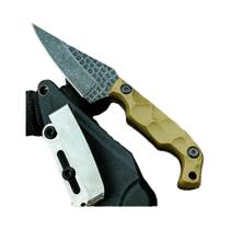 Faca De Lâmina Fixa De Alta Dureza Para Selva, 8Cr13Mov, Cabo De Fibra De Nylon, Faca De Faca De Lâmina Fixa De Alta Dureza Para Selva, 8Cr13Mov, Cabo De Fibra De Nylon, Faca De