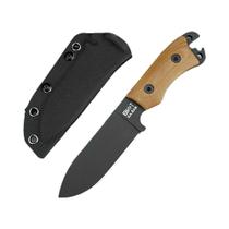 Faca De Lâmina Fixa Para Camping Ao Ar Livre 8Cr13Mov Com Cabo De Linho EDC Ferramentas Táticas De