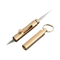Faca De Latão Portátil, Chaveiro Com Ferramenta De Limpeza De Dentes E Desmontagem De Frutas Faca De Latão Portátil, Chaveiro Com Ferramenta De Limpeza De Dentes E Desmontagem De Frutas