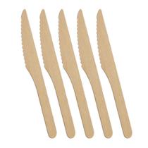 Faca De Madeira Biodegradável Para Refeição 16Cm 50U Kit 5