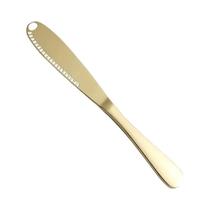 Faca De Manteiga Em Aço Inoxidável Com Borda Serrilhada Antiderrapante Para Queijo, Geleia,