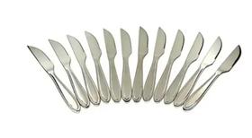 Faca de Mesa com 12 peças em Aço Inox 20.5cm(C) - 123util