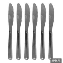 Faca de Mesa Inox 06 Peças - Tudo em Caixa