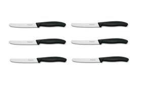 Faca de mesa suíça 22cm lâmina serrilhada 11cm Victorinox 6.7833 - 6 peças Faca de mesa suíça 22cm lâmina serrilhada 11cm Victorinox 6.7833 - 6 peças