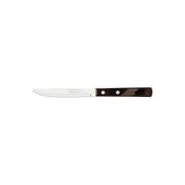 Faca De Mesa Tramontina 4" Em Aço Inox E Cabo Em Madeira Polywood Castanho Tramontina