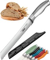 Faca de pão Orblue, lâmina serrilhada de aço inoxidável de 8 polegadas