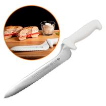 Faca de Pão Sanduíche Lanche 23 cm Inox Cabo Ergonômico Antibacteriano Mundial Lâmina Serrilhada 5620-9e