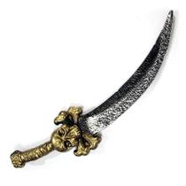 Faca De Plástico Com Crânio Acessório Para Fantasia Faca De Plástico Com Crânio Acessório Para Fantasia