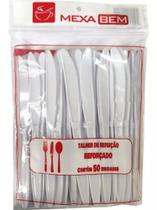 Faca de Refeiçao Master Branco com 50 unidade Cada - Mexa Bem