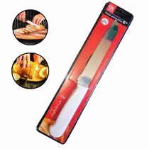 Faca de Serra para Pão Bolo Serrilhada Lamina em Aço Inox
