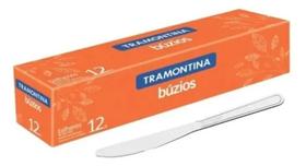 Faca de sobremesa 3 buzios talher de aco inox 12 pçs
