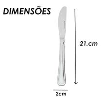 Faca de sobremesa aço inox 21cm - 3633