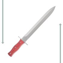 Faca de sobrevivência javali echolife - cf001