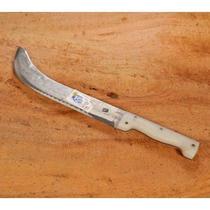 Faca de tirar couro em aço carbono 35CM
