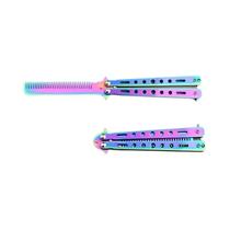 Faca De Treinamento Dobrável De Titânio Com Borda Borboleta Amaciada Para Prática - Acessórios Para Faca De Treinamento Dobrável De Titânio Com Borda Borboleta Amaciada Para Prática - Acessórios Para