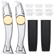 Faca de tubarão para telhados WILLBOND Heavy Duty com 3 lâminas utilitárias Faca de tubarão para telhados WILLBOND Heavy Duty com 3 lâminas utilitárias