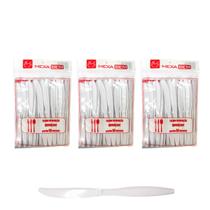 FACA descartável Reforçada Sobremesa Almoço Jantar Kit 3