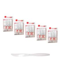 FACA descartável Reforçada Sobremesa Almoço Jantar Kit 5