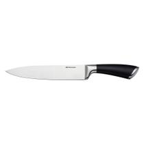 Faca do chef em Inox com Cabo Preto -Fracalanza Faca do chef em Inox com Cabo Preto -Fracalanza