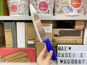 Faca do Chefe Azul Neon - Utensílio de Cozinha Tupperware