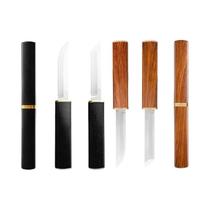 Faca Dupla 2 Em 1 De Aço Inoxidável Para Pesca, Camping, Descascar E Cortar Churrasco