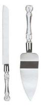 Faca E Espátula Para Bolos Aço Inox Clink Ck4448 Cor Branco