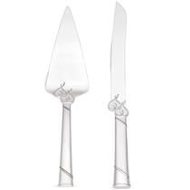 Faca e servidor para bolos Lenox True Love 812615 Metallic Faca e servidor para bolos Lenox True Love 812615 Metallic