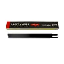 Faca Eastman Teflonada Lisa 6 Pol. HSS Golden Eagle 12 Unid.