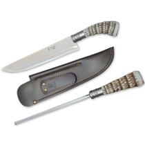 Faca Elmo al 9 pol cabo resina rabo tatu