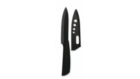 Faca em Cerâmica Preta 23 cm com Bainha Verside Ultra Afiada Faca em Cerâmica Preta 23 cm com Bainha Verside Ultra Afiada