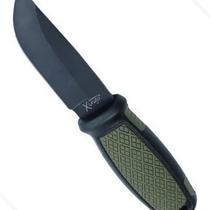 Faca Esportiva Inox C/ Corrente De Aço Bainha Plástico Pesca