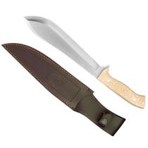 Faca Esportiva Muela Manchete-D Cabo Micarta Bainha de Couro